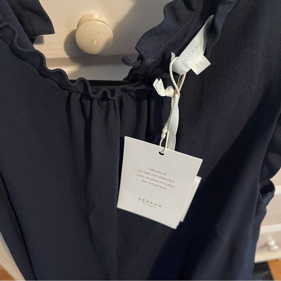 Sezane Navy Mini Dress - Picture 4 of 11